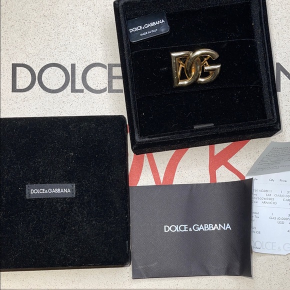 Dolce & Gabbana Gold D&G Logo Ring - Picture 2 of 4